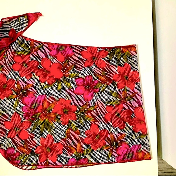 Vintage wrap animal print floral hand made in Vancouver. - Picture 1 of 4